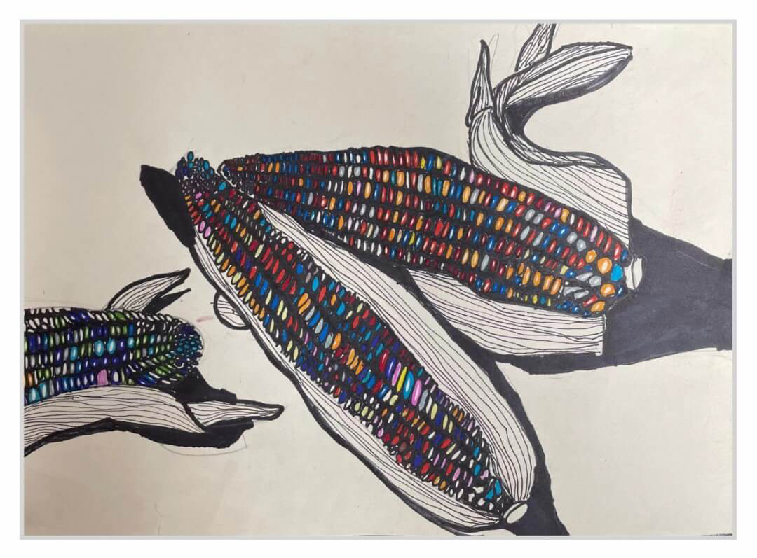 精挑细选倡导绿色 食品安全主题儿童画作品-图4