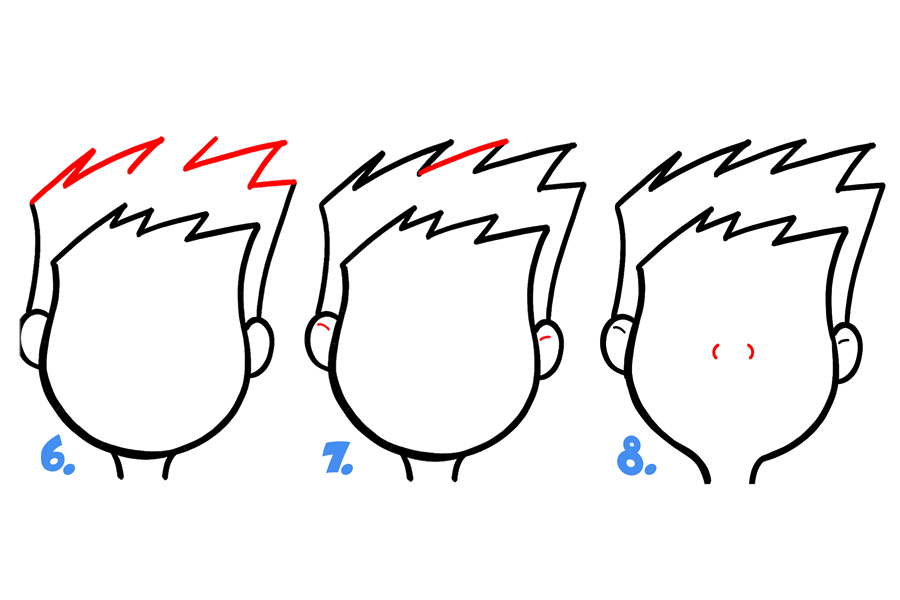 如何话卡通面部表情：不安、不舒服、尴尬、紧张-图2