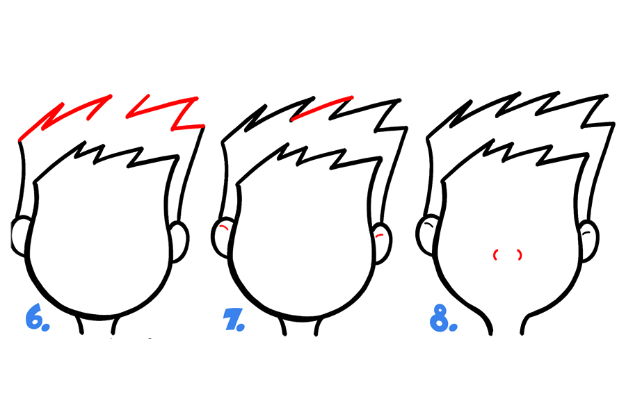 如何画卡通面部表情：昏昏欲睡、疲倦-图2