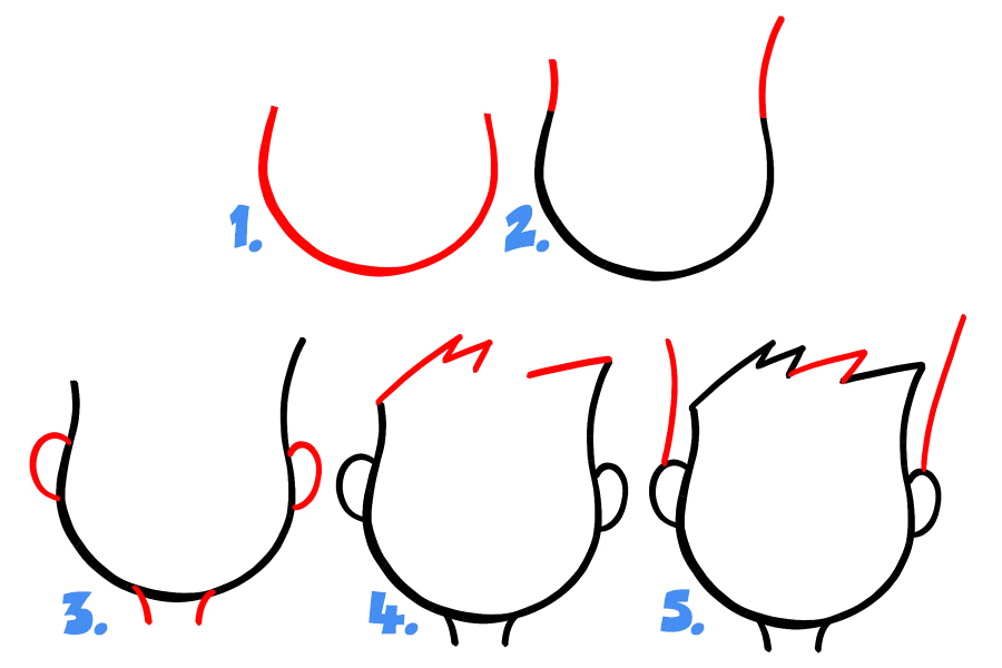 如何画一个傻乎乎的卡通表情简笔画-图1