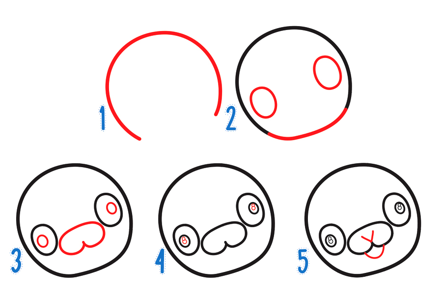 堡垒之夜动漫人物简笔画画法步骤-图1
