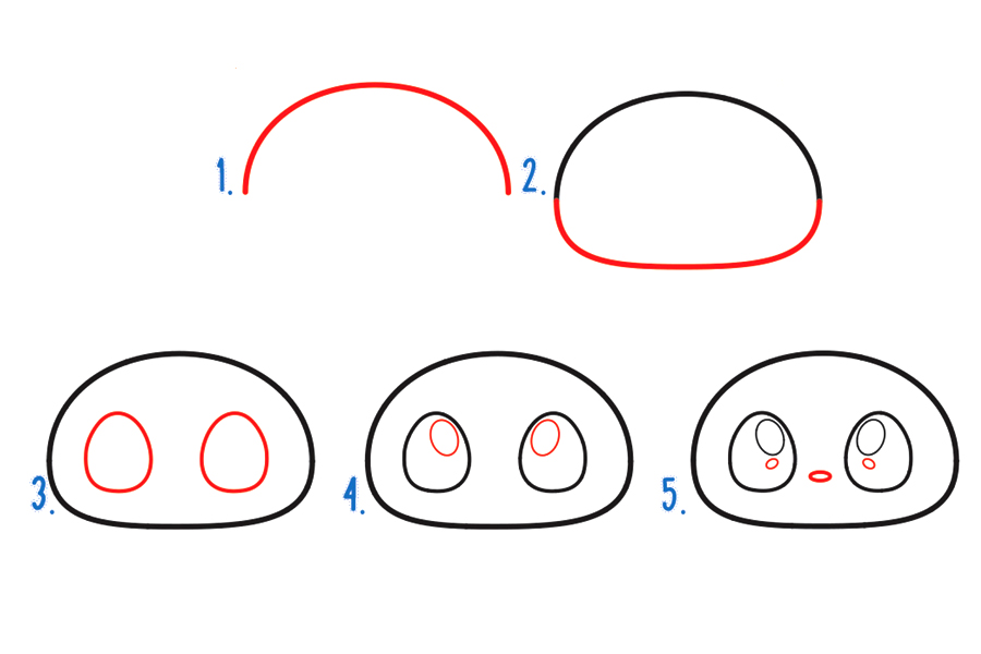 委屈的卡通小兔子怎么画-图1