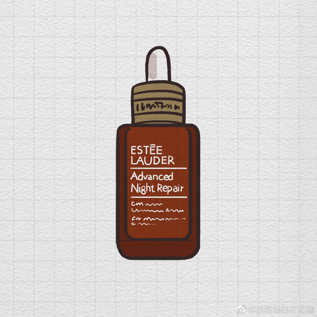 一组大牌护肤品简笔画图片-图4