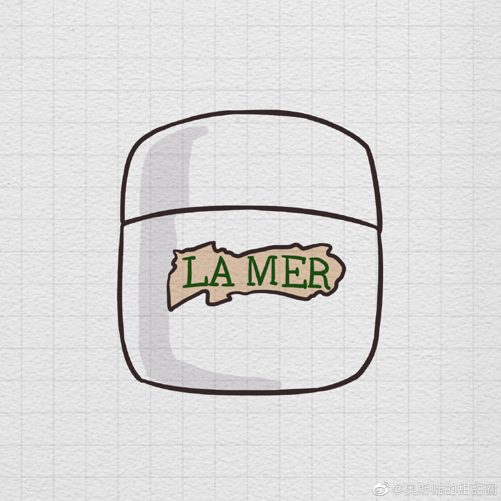 一组大牌护肤品简笔画图片