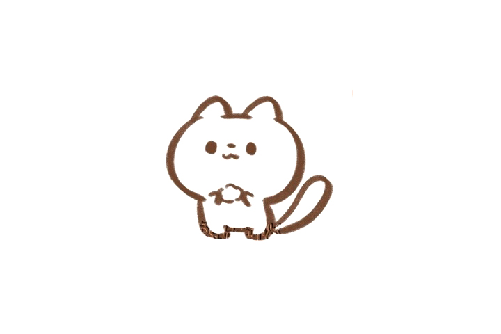 中秋节赏月猫猫简笔画画法步骤-图1