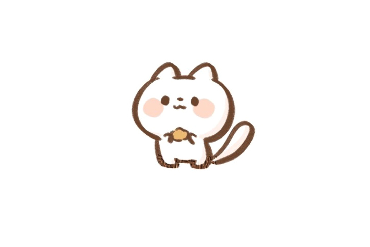 中秋节赏月猫猫简笔画画法步骤-图2