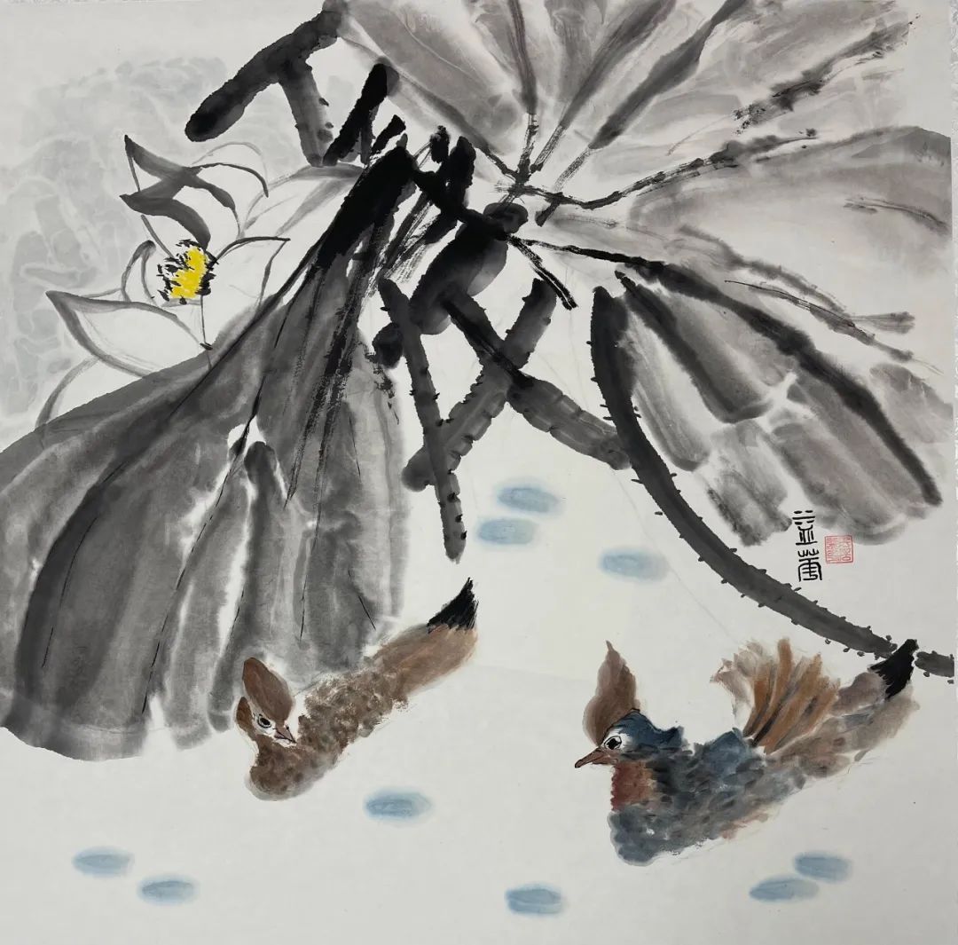 步骤3：《荷趣》