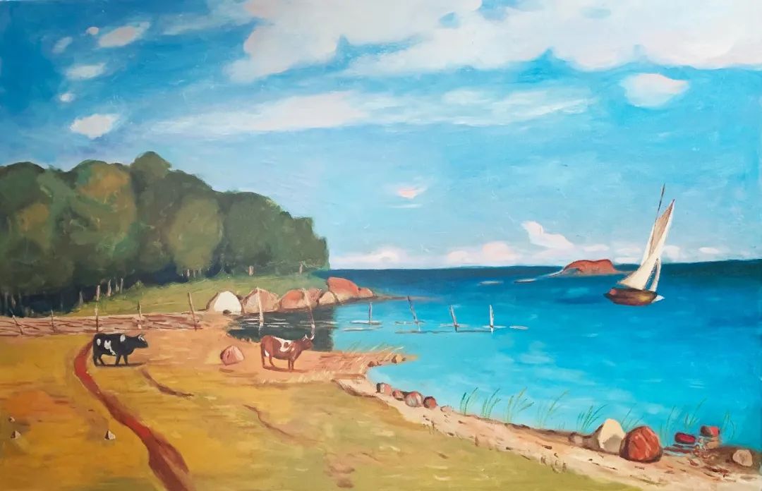 步骤4：《宁静的海滩》