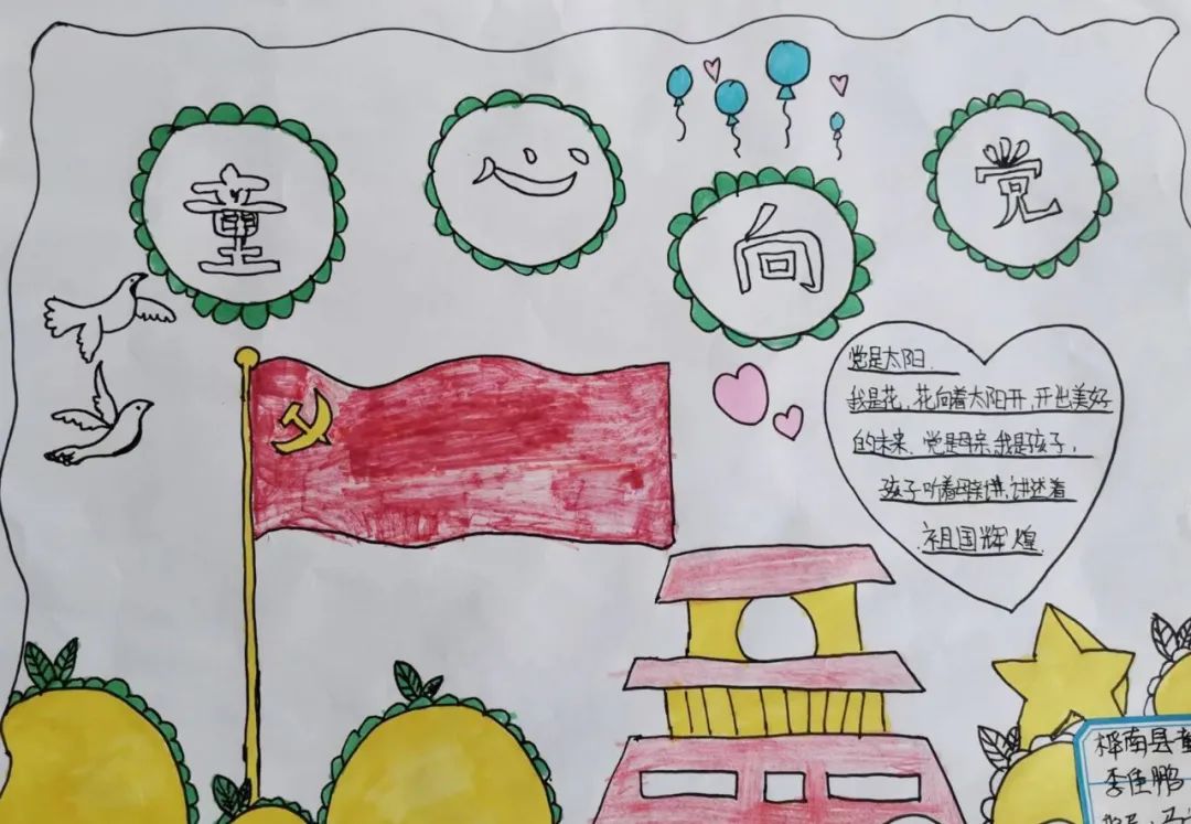 小学生喜迎二十大主题手抄报一等奖5张-图4
