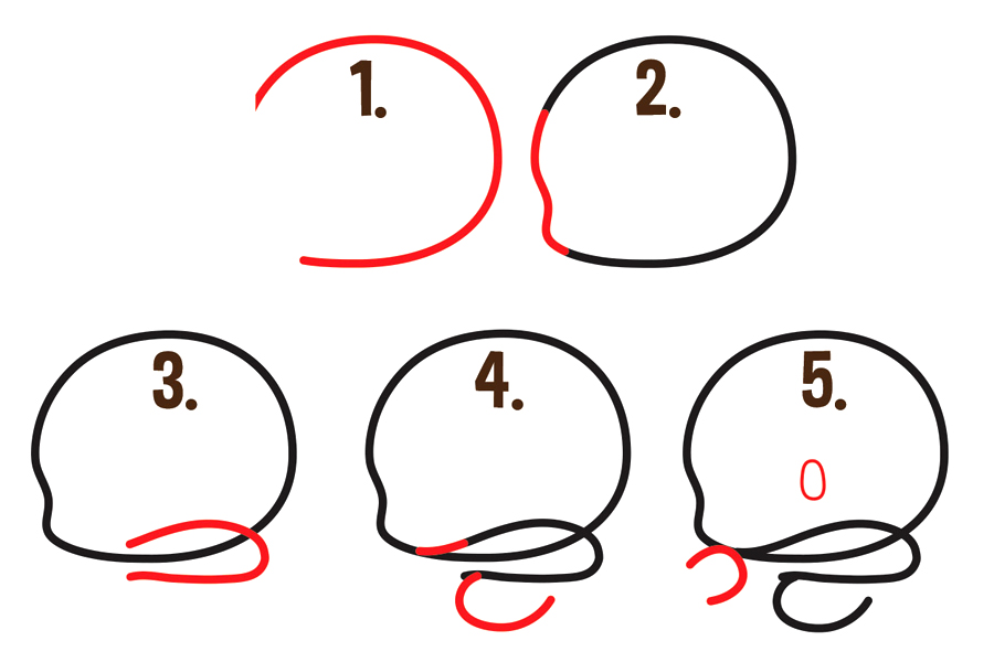 可爱的皮卡丘拥抱简笔画画法步骤-图1