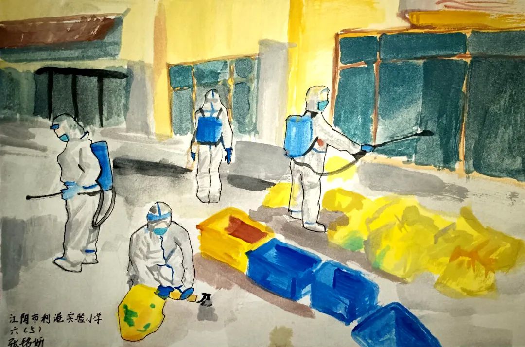 以“艺”战“疫”，以“艺”暖心 获奖绘画作品-图9
