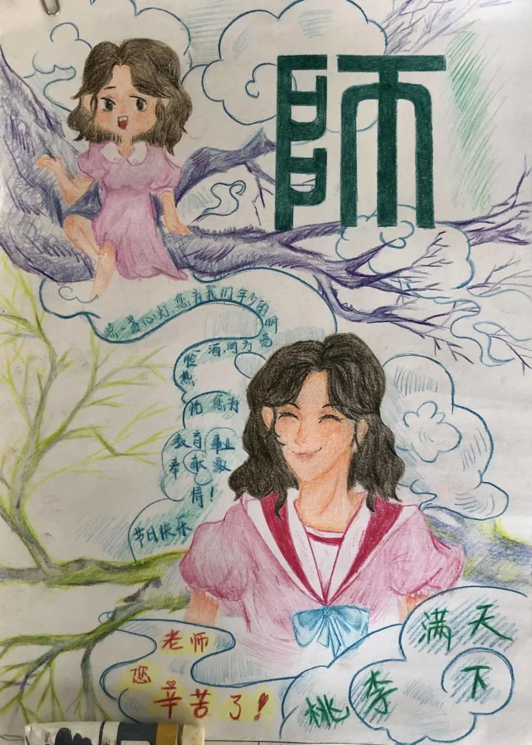 感念师恩| “我为恩师画张像”，感谢您，祝福您！-图9