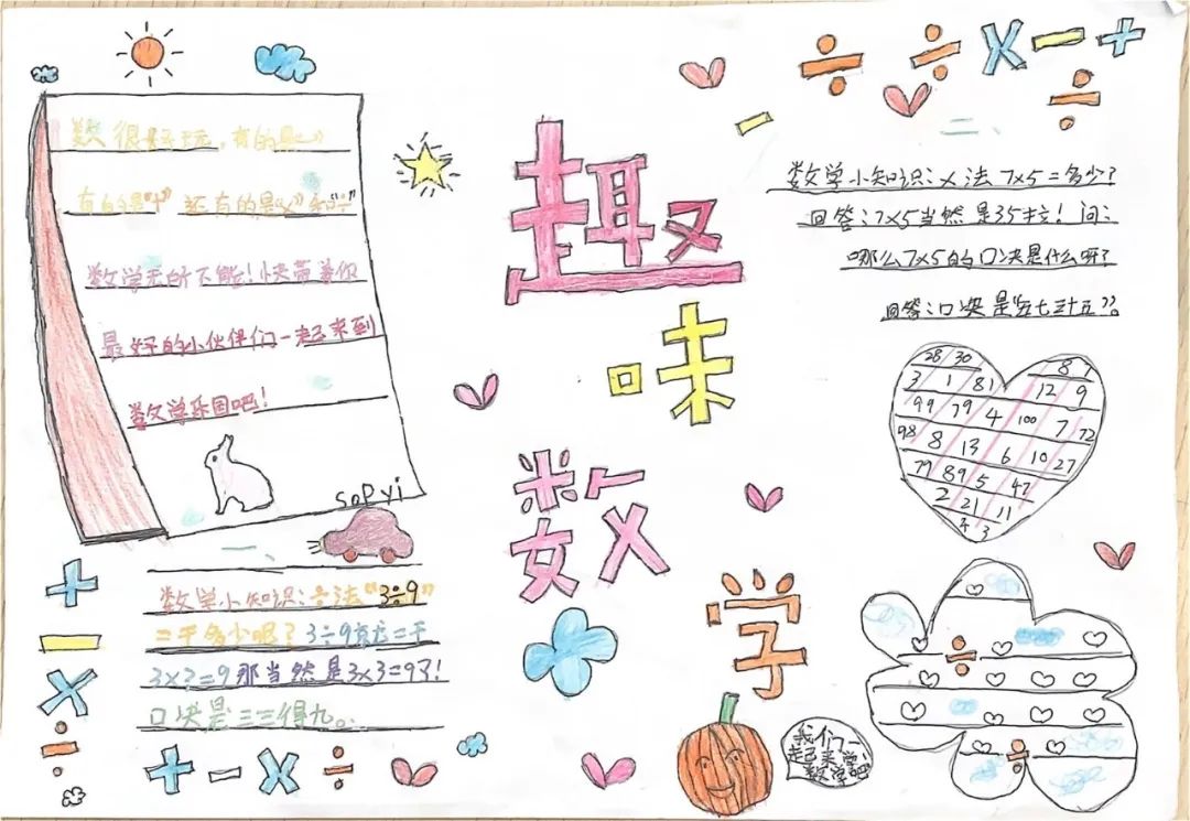 趣味数学 小学生数学学科手抄报精选作品-图3