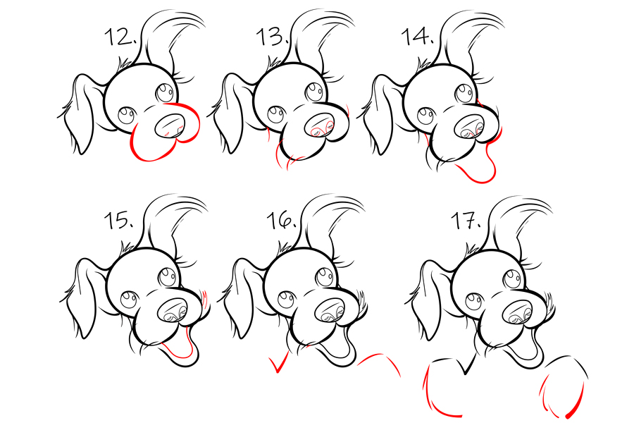 教你画一只可爱的小狗-图3