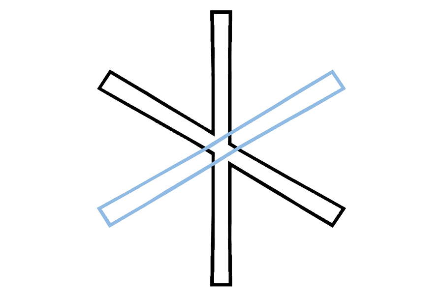 学画简单漂亮的雪花-图3