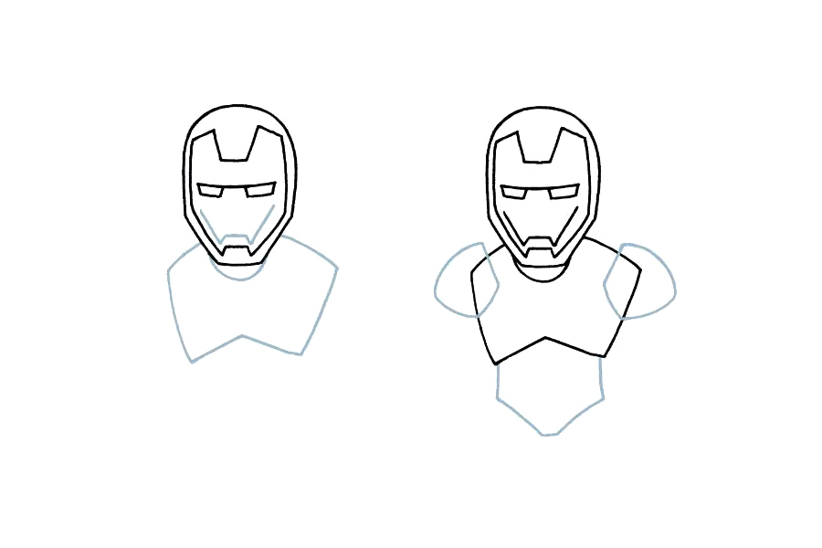 如何一步一步画钢铁侠-图2