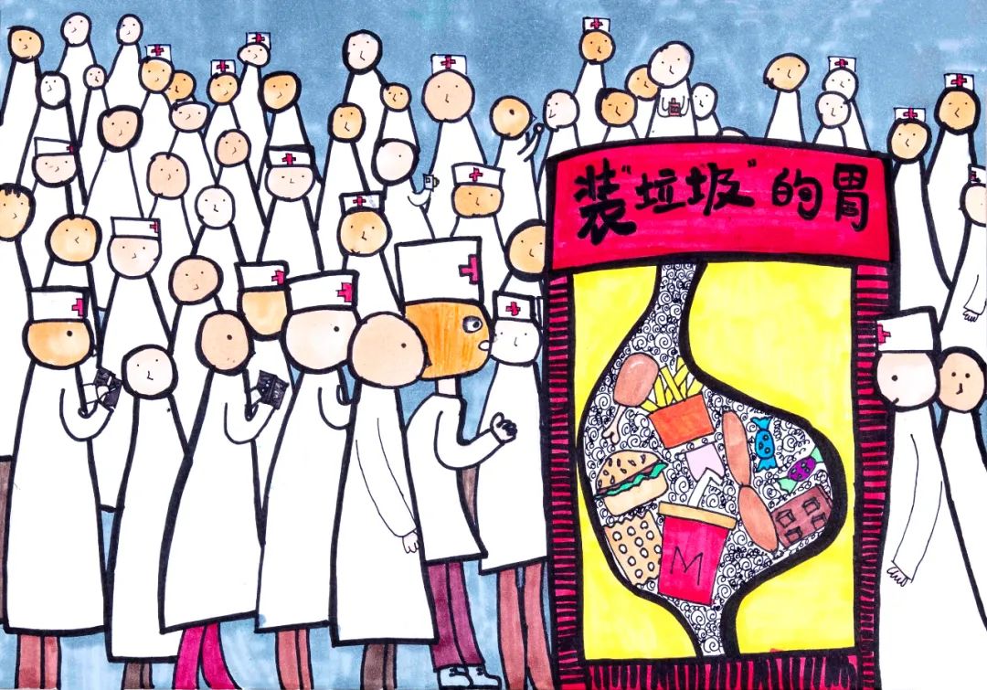 光盘行动从我做起 节约粮食儿童绘画优秀作品5张-图3