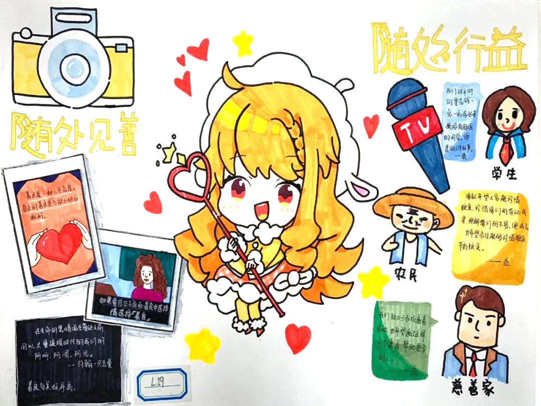 随处见善 随处行益 慈善主题儿童绘画精选-图4