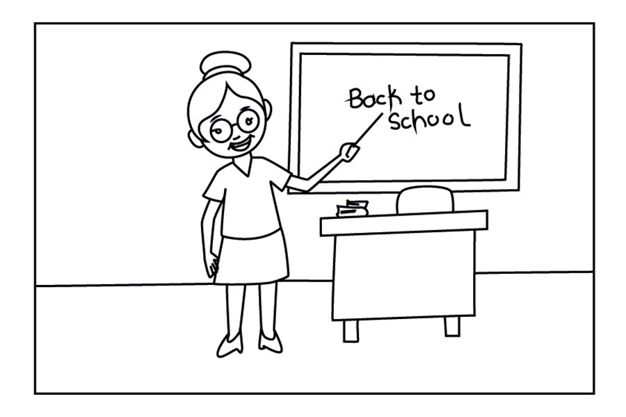 简单的教师节简笔画绘画步骤