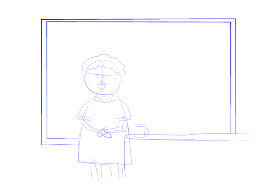 简单的卡通版老师简笔画画法步骤-图11