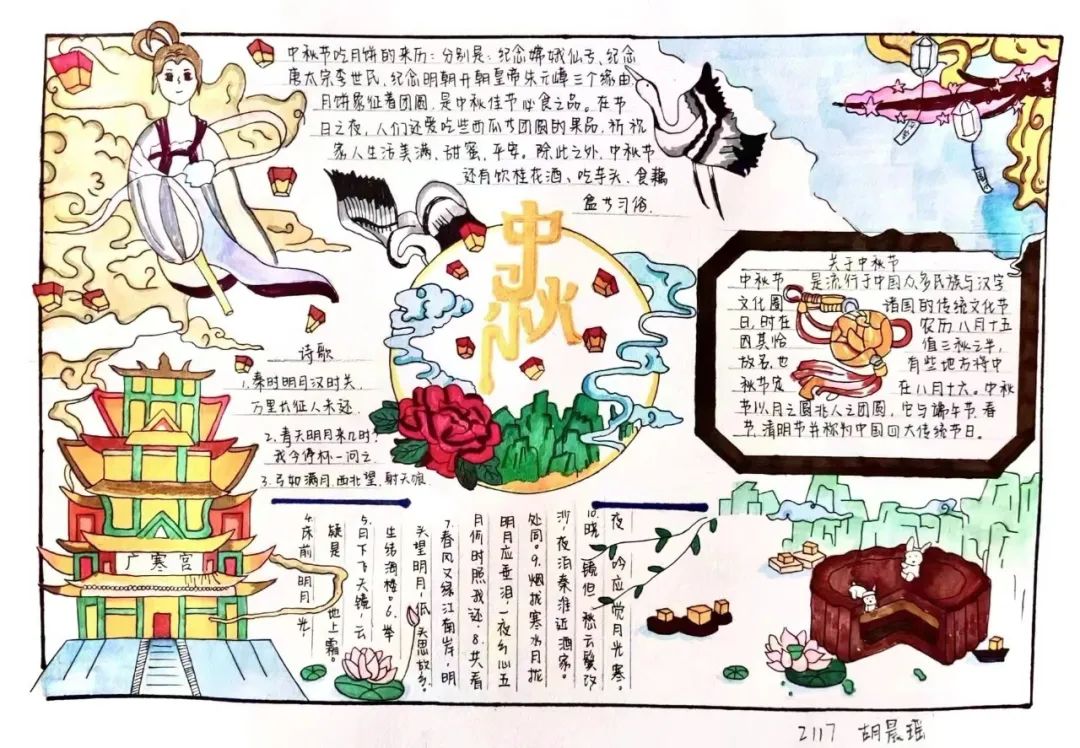 六年级中秋手抄报版面设计图片（7张）-图6