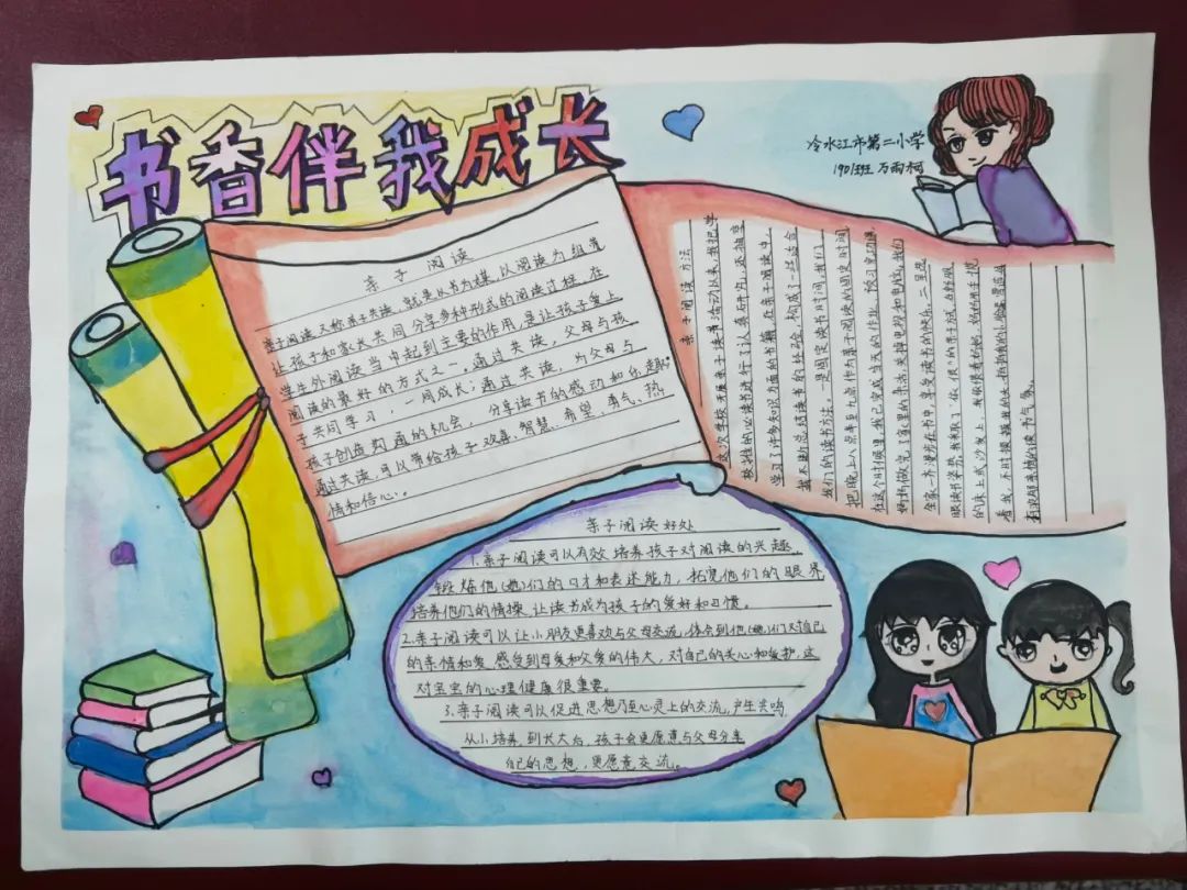 “书香校园 阅读人生”手抄报一等奖作品-图1