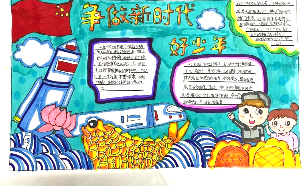 争做时代好少年主题手抄报（6张）-图4