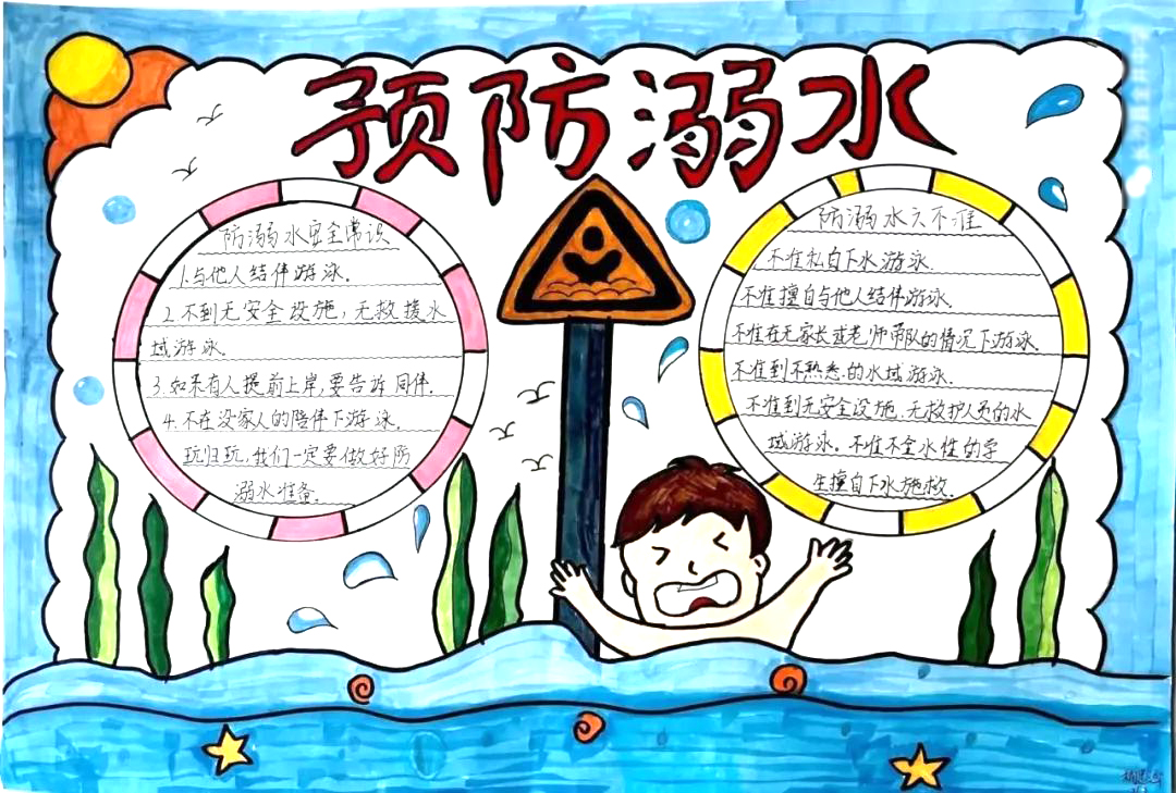 小学生防溺水安全教育手抄报简单漂亮-图4