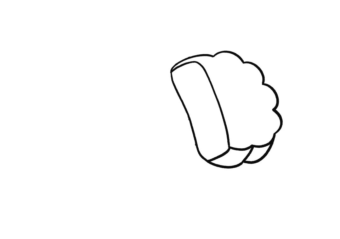 中秋节食物 月饼简笔画画法步骤-图1