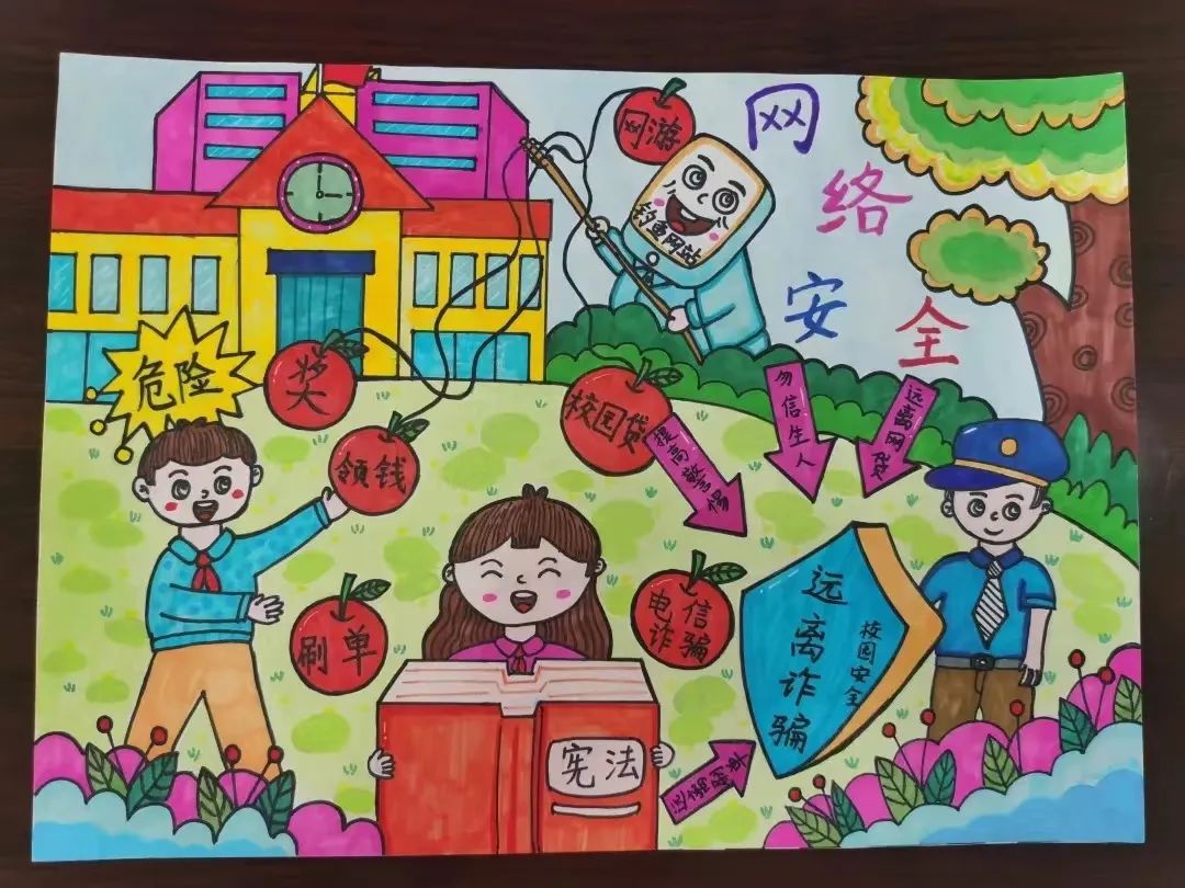 “国家网络安全宣传周”绘画作品7张-图4