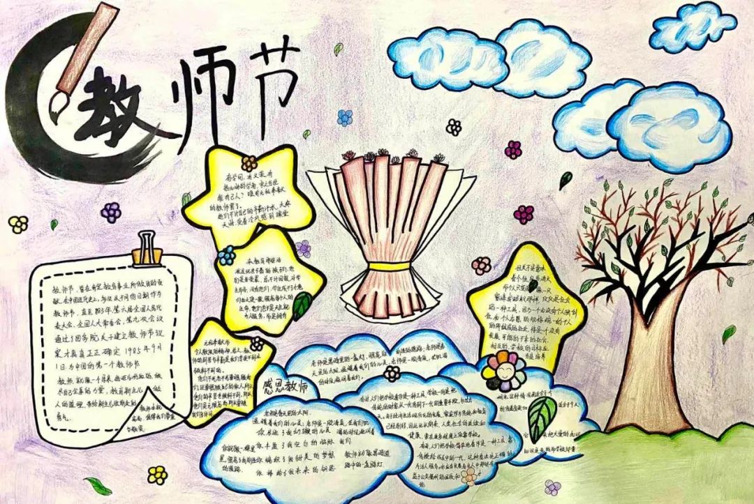 “情满维刚 师恩难忘”手抄报图片-图2