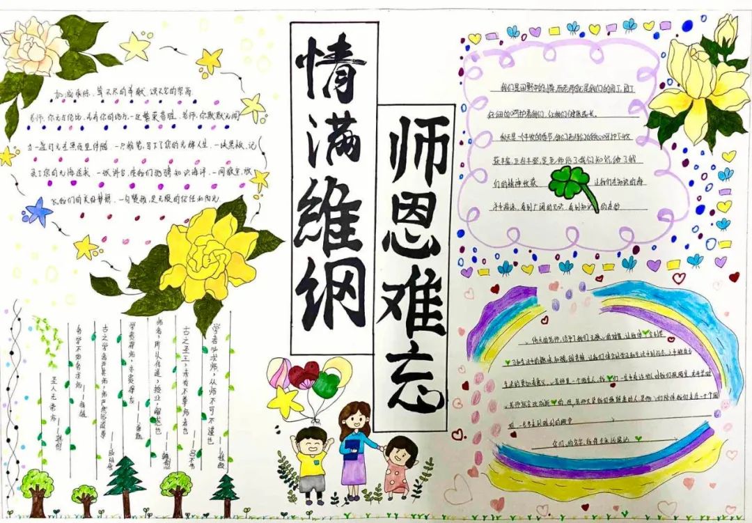 “情满维刚 师恩难忘”手抄报图片-图5
