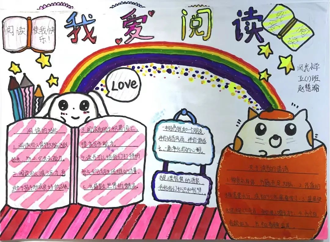“我阅读 我快乐”手抄报优秀作品-图6