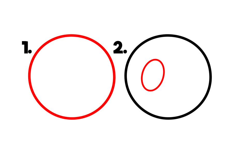 一个可爱的卡通橡皮鸭简笔画画法步骤-图1