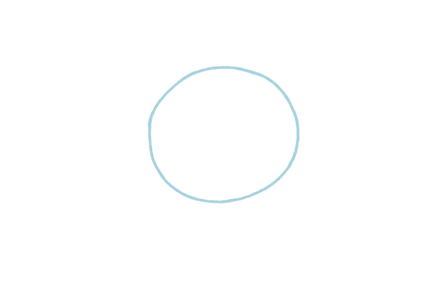 可爱小猴子简笔画画法步骤-图1