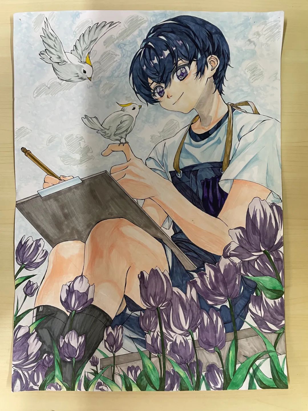 7张漂亮的中秋节主题绘画作品（竖版）-图7