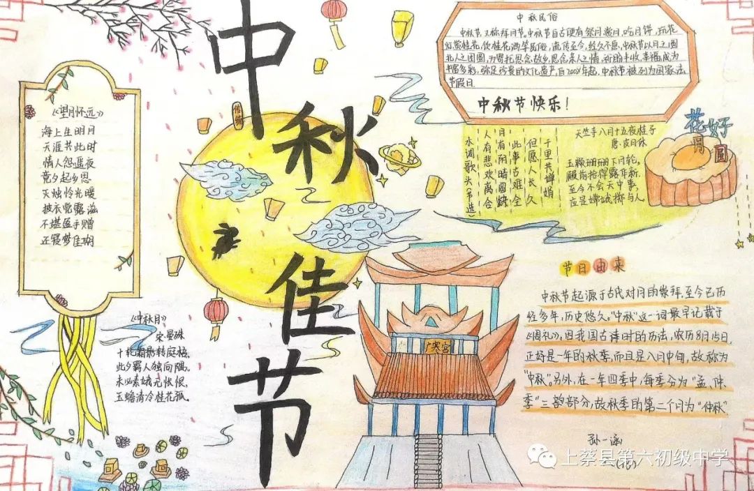 关于中秋节的手抄报这样画即简单又漂亮-图4