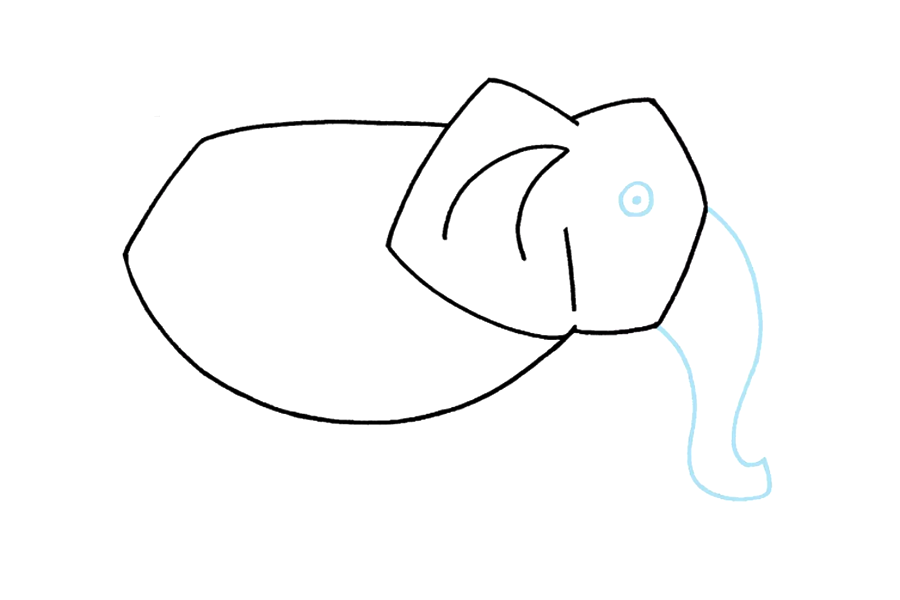 如何画大象 大象的详细画法步骤-图4