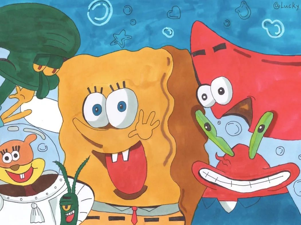 步骤3：海绵宝宝的朋友们