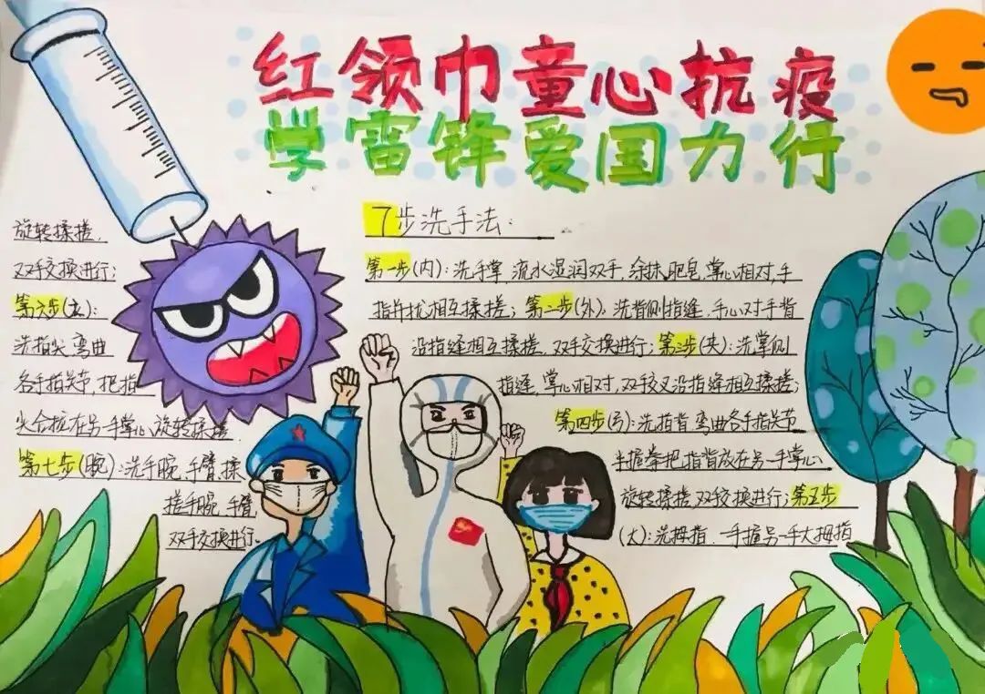 “疫路有你，未来有我”抗疫主题手抄报-图5