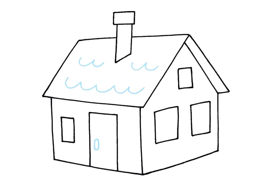简单漂亮的小房子怎么画-图6