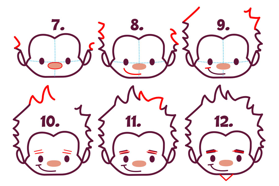 无敌破坏王拉尔夫可爱版怎么画-图2