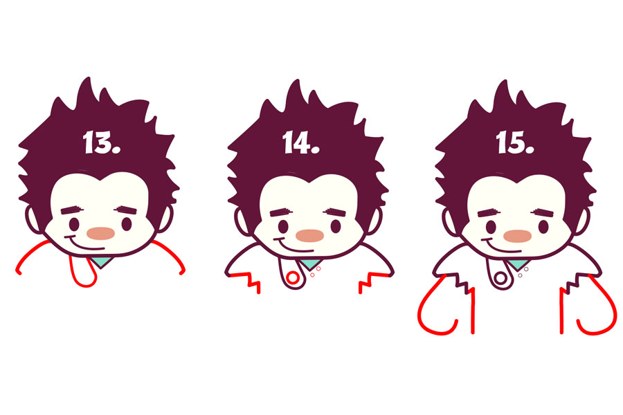 无敌破坏王拉尔夫可爱版怎么画-图3