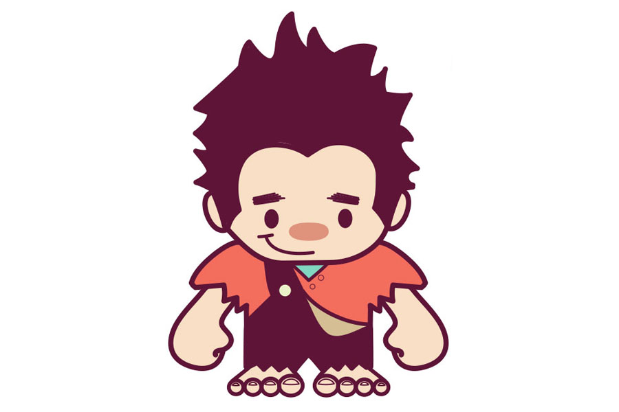 无敌破坏王拉尔夫可爱版怎么画