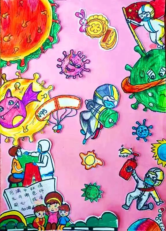 月圆中秋感谢师恩双节主题绘画-图7