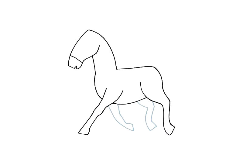 简单的马怎么画-图5