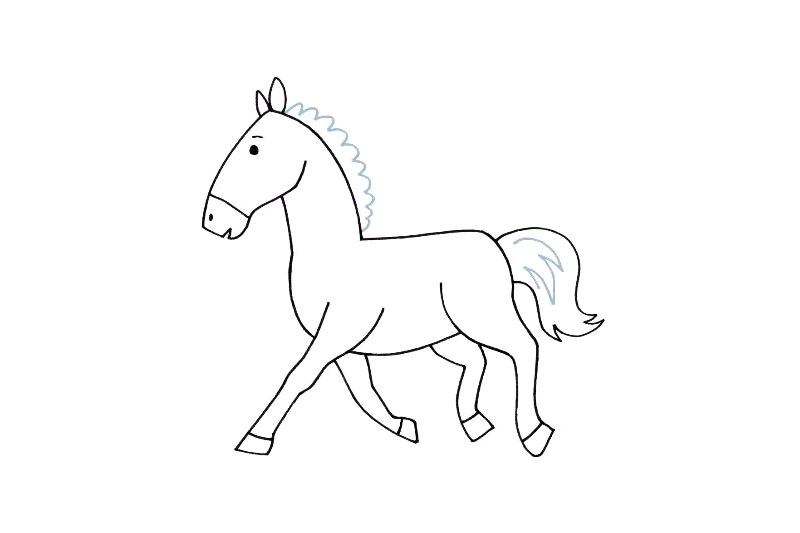 简单的马怎么画-图8