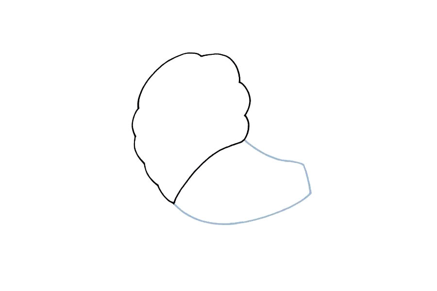 简单可爱的狮子简笔画画法步骤-图2