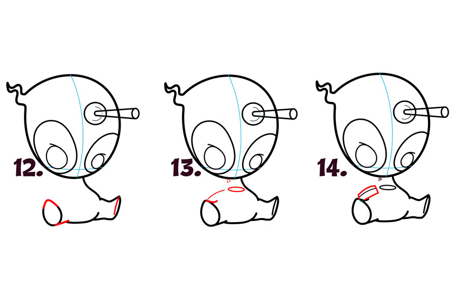 爱的卡通死神怎么画-图3