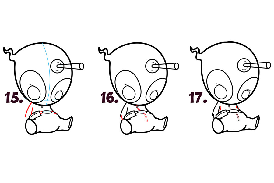 爱的卡通死神怎么画-图4